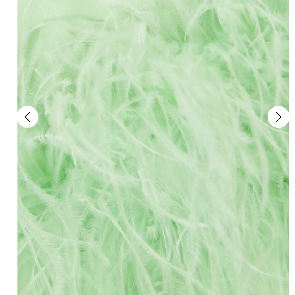 SAFIYAA Rowan strapless feather-trimmed crepe mini dress worn once - Picture 3 of 8